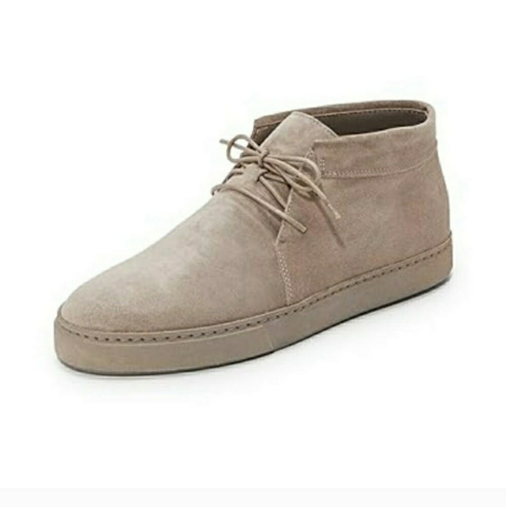 VINCE Women's Novato Suede Leather Chukka Lace Up Ankle Boots Size 8.5 Tan Color - Picture 16 of 16